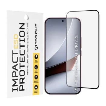 Протектор за дисплей за Xiaomi Poco F9 Ultra ESD Glass - Techsuit - Черен