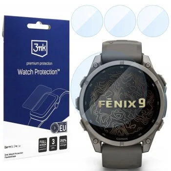 Протектор за екран за Garmin Fenix 9 (47mm) - FlexibleGlass (3 pack) - 3mk - Прозрачен