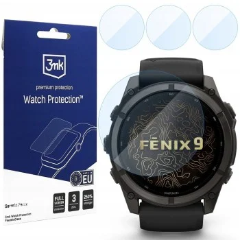 Протектор за екран за Garmin Fenix 9 (51mm) - FlexibleGlass (3 pack) - 3mk - Прозрачен