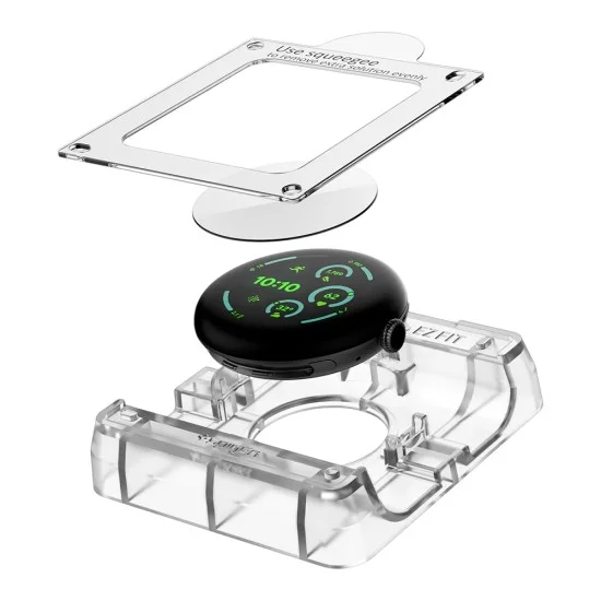 Протектор за екран Spigen Elite Shield EZ Fit (AFL08524) (2 броя в комплект) - Google Pixel Watch 5 / Watch 4 / Watch 3 41mm - Прозрачен