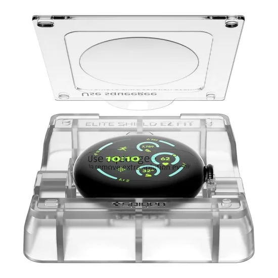 Протектор за екран Spigen Elite Shield EZ Fit (AFL08524) (2 броя в комплект) - Google Pixel Watch 5 / Watch 4 / Watch 3 41mm - Прозрачен