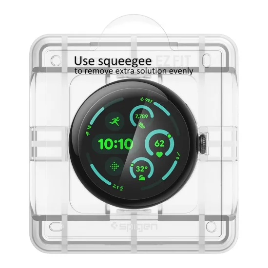 Протектор за екран Spigen Elite Shield EZ Fit (AFL08524) (2 броя в комплект) - Google Pixel Watch 5 / Watch 4 / Watch 3 41mm - Прозрачен