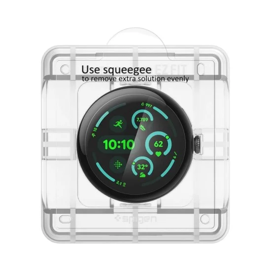 Протектор за екран Spigen Elite Shield EZ Fit (AFL08525) (2 броя в комплект) - Google Pixel Watch 5 / Watch 4 / Watch 3 45mm - Прозрачен