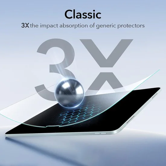 Протектор за iPad 10 (2022) 10.9 / 11 (2025) / 12 (2026) - Paper-Feel UltraFit Tray (2 pack) - ESR - Прозрачен