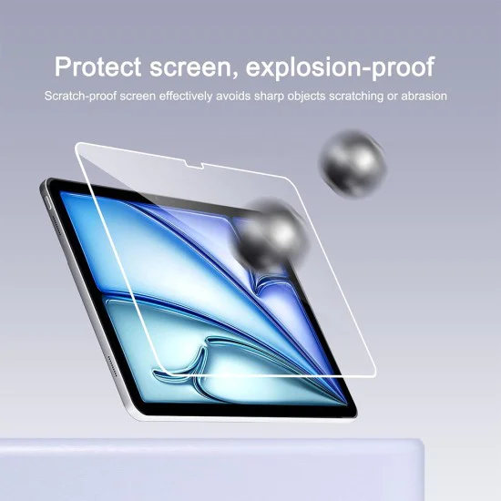 Протектор за iPad mini 6 (2021) / iPad mini 7 (2024) - HD закалено стъкло - Прозрачен