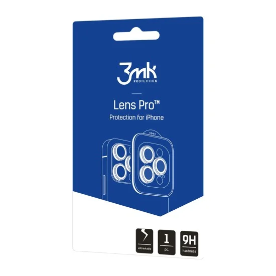 Протектор за камера 3mk Lens Protection Pro - iPhone 18 Pro / iPhone 18 Pro Max - Светлосин
