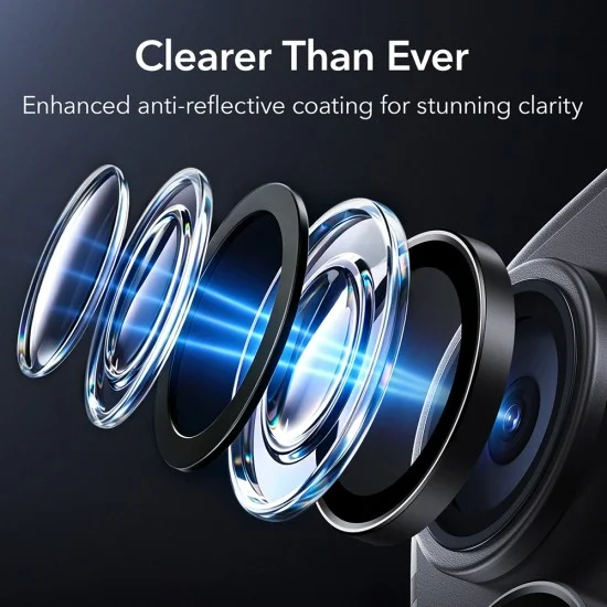 Протектор за камера ESR Armorite Camera Lens Protectors (2 броя в комплект) - iPhone 18 Pro / iPhone 18 Pro Max - Черен