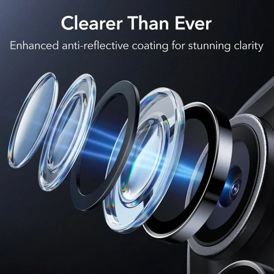 Протектор за камера ESR Armorite Camera Lens Protectors - iPhone 18 Pro / iPhone 18 Pro Max - Черен
