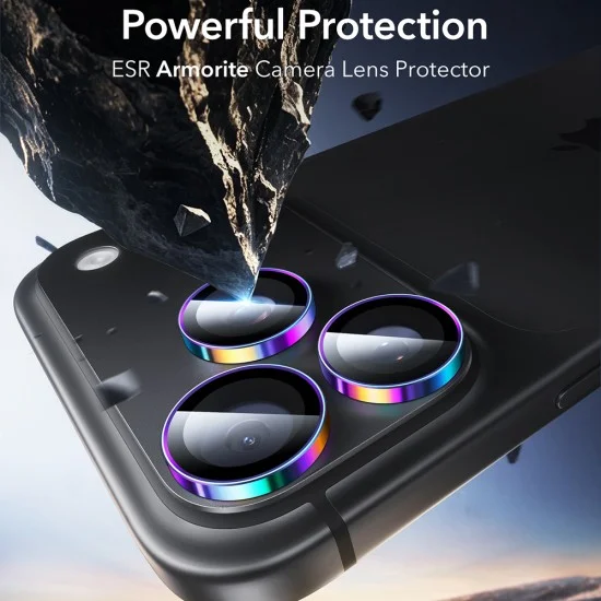 Протектор за камера ESR Armorite Camera Lens Protectors - iPhone 18 Pro / iPhone 18 Pro Max - Многоцветен