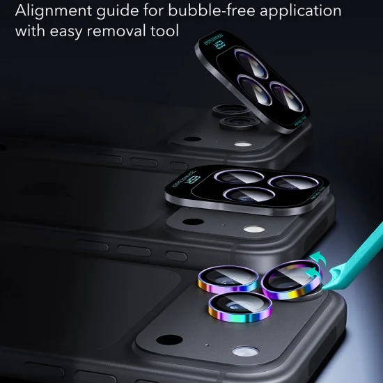 Протектор за камера ESR Armorite Camera Lens Protectors - iPhone 18 Pro / iPhone 18 Pro Max - Многоцветен
