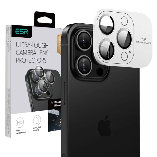 Протектор за камера ESR Armorite Camera Lens Protectors - iPhone 18 Pro / iPhone 18 Pro Max - Прозрачен