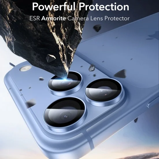 Протектор за камера ESR Armorite Camera Lens Protectors - iPhone 18 Pro / iPhone 18 Pro Max - Син