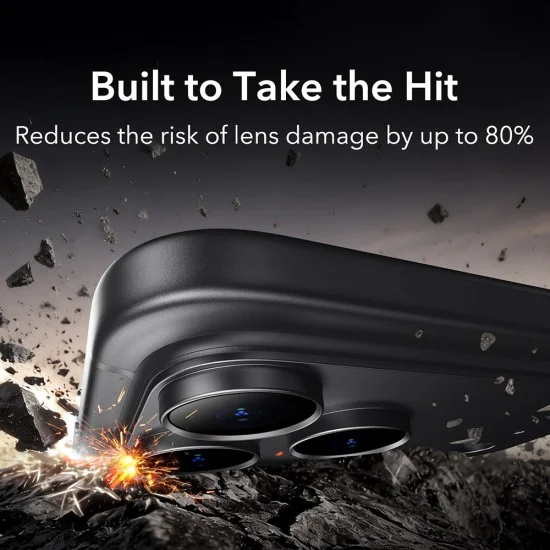 Протектор за камера ESR Armorite Pro Camera Protector - iPhone 18 Pro - Черен