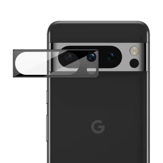 Протектор за камера за Google Pixel 8 Pro - Пълно стъкло на камерата - Черно