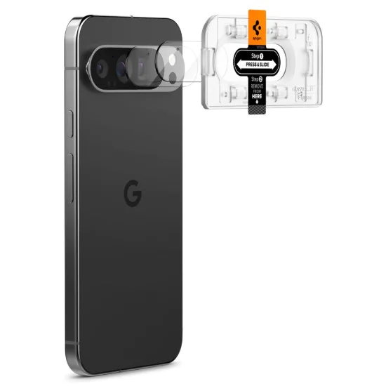 Протектор за камера за Google Pixel 9 Pro (комплект 2) - Spigen Glas.tR Optik EZ Fit - Clear