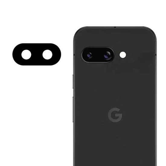 Протектор за камера за Google Pixel 9a - Пълно стъкло на камерата - Черен