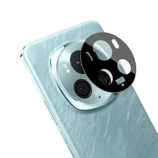 Протектор за камера за Honor Magic6 Pro - Пълно стъкло на камерата - Черен