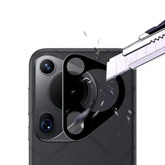 Протектор за камера за Huawei Pura 70 Ultra - Full Camera Glass - Techsuit - Черен