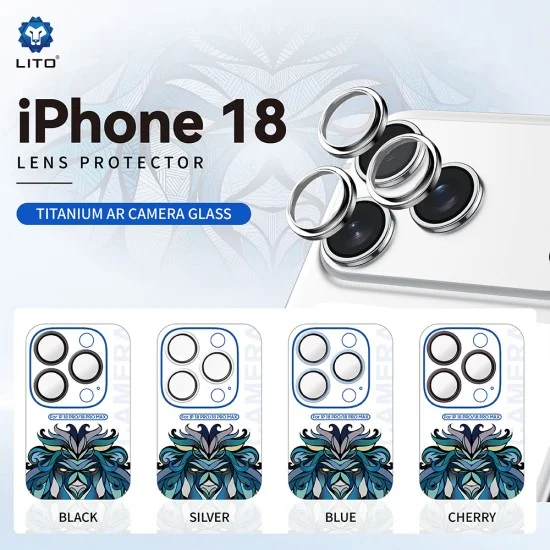 Протектор за камера Lito Titanium AR Camera Glass - iPhone 18 Pro / iPhone 18 Pro Max - Сребрист
