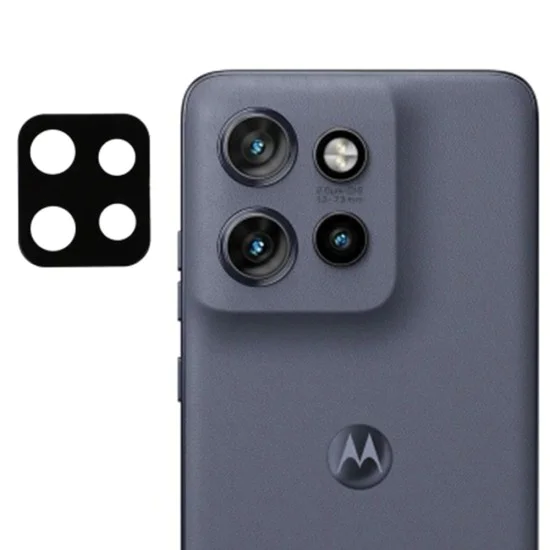 Протектор за камера за Motorola Edge 50 Neo / Motorola ThinkPhone 25 - Пълно стъкло на камерата - Черен