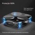 Протектор за камера за Oppo A7 Pro Max Full Camera Glass - Techsuit - Черен