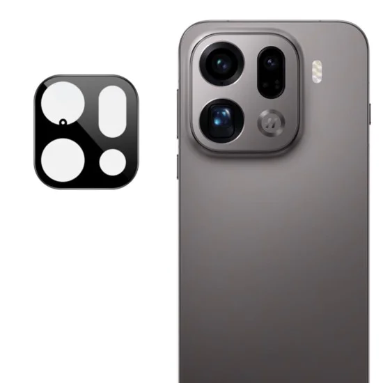 Протектор за камера за Oppo Find X9 Pro - Techsuit Full Camera Glass - Черен