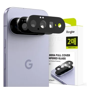 Протектор за камера Ringke Camera Full Cover Glass (2 броя в комплект) - Google Pixel 11 - Черен