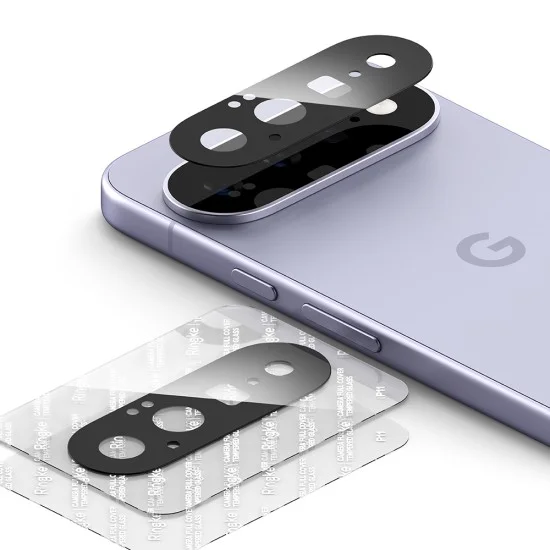 Протектор за камера Ringke Camera Full Cover Glass (2 броя в комплект) - Google Pixel 11 - Черен