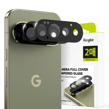 Протектор за камера Ringke Camera Full Cover Glass (2 броя в комплект) - Google Pixel 11 Pro - Черен