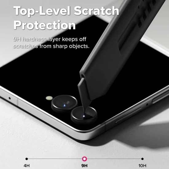 Протектор за камера Ringke Camera Lens Frame Glass (2 броя в комплект) - Samsung Galaxy Z Flip8 - Черен