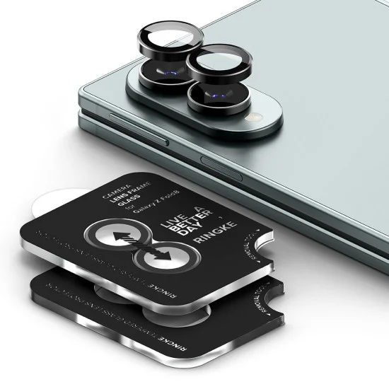 Протектор за камера Ringke Camera Lens Frame Glass (2 броя в комплект) - Samsung Galaxy Z Fold8 - Черен