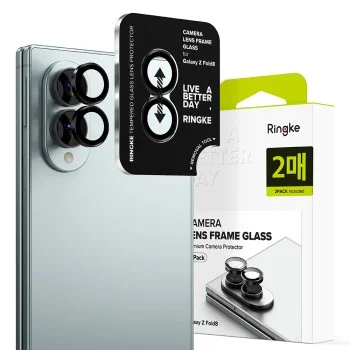 Протектор за камера Ringke Camera Lens Frame Glass (2 броя в комплект) - Samsung Galaxy Z Fold8 - Черен