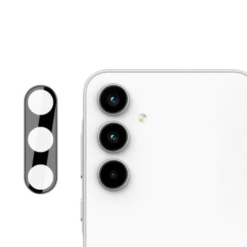 Протектор за камера за Samsung Galaxy A55 5G - Пълно стъкло за камера - Черен