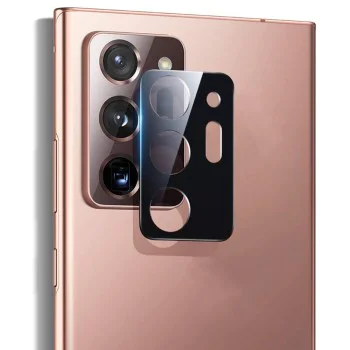 Протектор за камера за Samsung Galaxy Note 20 Ultra / Note 20 Ultra 5G - Пълно стъкло за камера - Черно