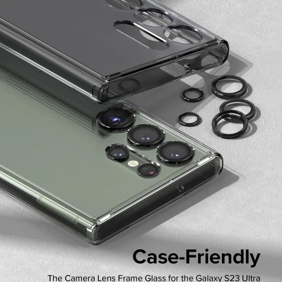 Протектор за камера за Samsung Galaxy S23 Ultra - Ringke Camera Lens Lens Frame Glass - черно