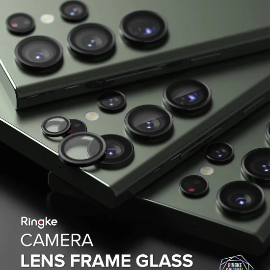 Протектор за камера за Samsung Galaxy S23 Ultra - Ringke Camera Lens Lens Frame Glass - черно