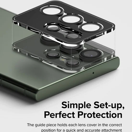 Протектор за камера за Samsung Galaxy S23 Ultra - Ringke Camera Lens Lens Frame Glass - черно