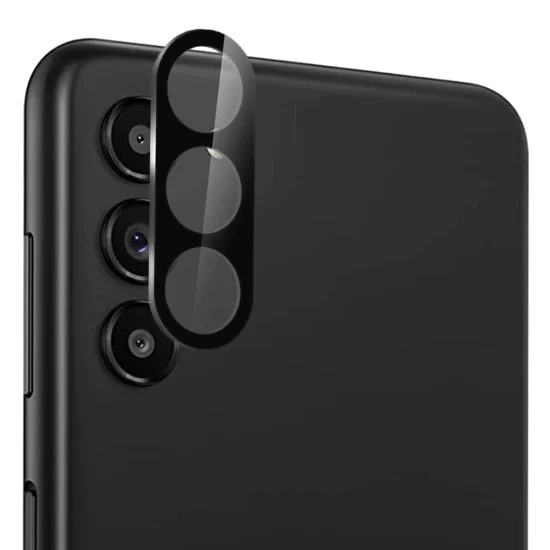 Протектор за камера за Samsung Galaxy S24 Plus - Пълно стъкло за камера - Черен
