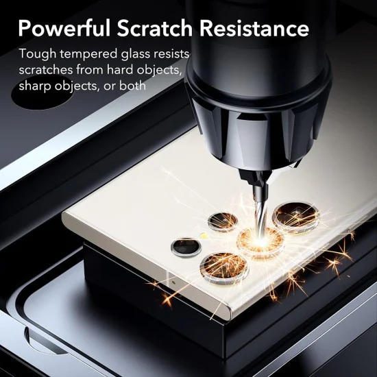 Протектор за камера за Samsung Galaxy S24 Ultra - ESR Lens Protector Tempered Glass - Silver