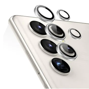 Протектор за камера за Samsung Galaxy S24 Ultra - ESR Lens Protector Tempered Glass - Silver
