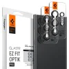 Протектор за камера Samsung Galaxy S24 Ultra (комплект 2) - Spigen Glas.tR Optik EZ Fit Pro - черно