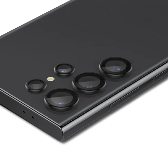Протектор за камера Samsung Galaxy S24 Ultra (комплект 2) - Spigen Glas.tR Optik EZ Fit Pro - черно