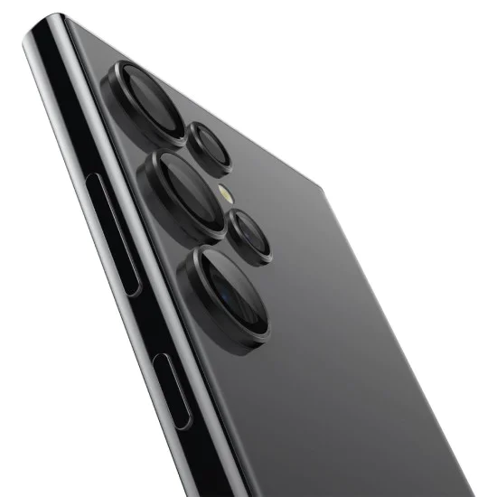 Протектор за камера Samsung Galaxy S24 Ultra (комплект 2) - Spigen Glas.tR Optik EZ Fit Pro - черно