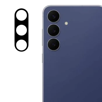 Протектор камера за Samsung Galaxy S25 FE - Цяло стъкло на камерата - Черен