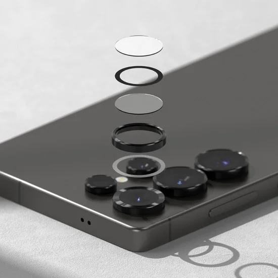 Протектор за камера за Samsung Galaxy S25 Ultra - Ringke Camera Lens Lens Frame Glass - черно