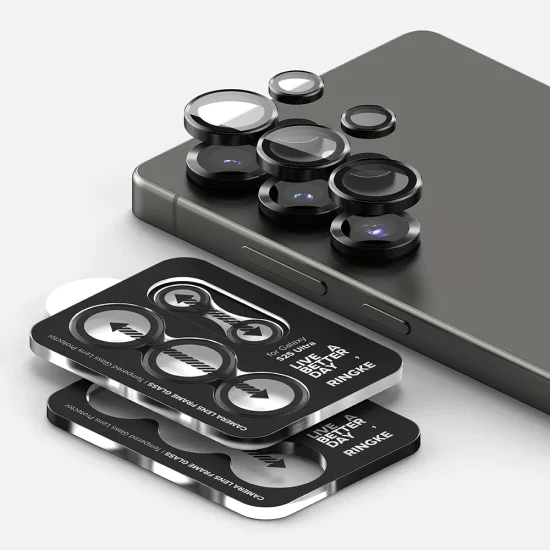 Протектор за камера за Samsung Galaxy S25 Ultra - Ringke Camera Lens Lens Frame Glass - черно
