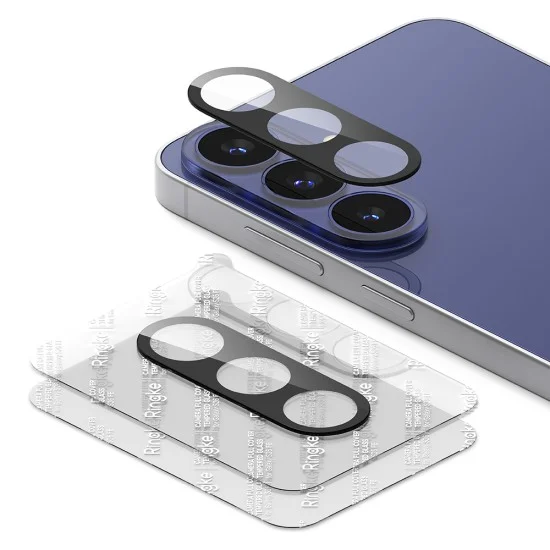 Протектор за камера за Samsung Galaxy S26 FE - Camera Full Cover Glass (2 pack) - Ringke - Черен