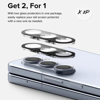 Протектор за камера за Samsung Galaxy Z Fold5 (комплект 2) - Ringke Camera Protector Glass - черен