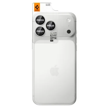 Протектор за камера Spigen (2 бр.) Optik.tR EZ Fit Pro Camera Glass (AGL12046) - iPhone 18 Pro / iPhone 18 Pro Max - Сребрист
