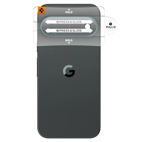 Протектор за камера Spigen Optik.tR EZ Fit Pro Camera Glass (2 броя в комплект) (AGL11479) - Google Pixel 11 - Черен